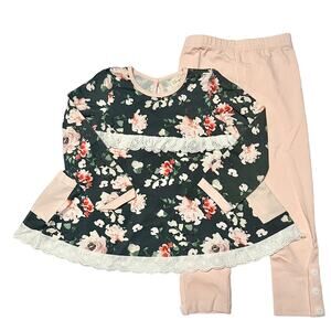 NWT Eliza Cate Winter Floral Playset Size 4T